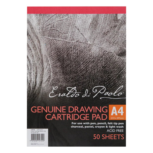 A4 Genuine Drawing Cartridge Pad 110gsm 50 Sheets