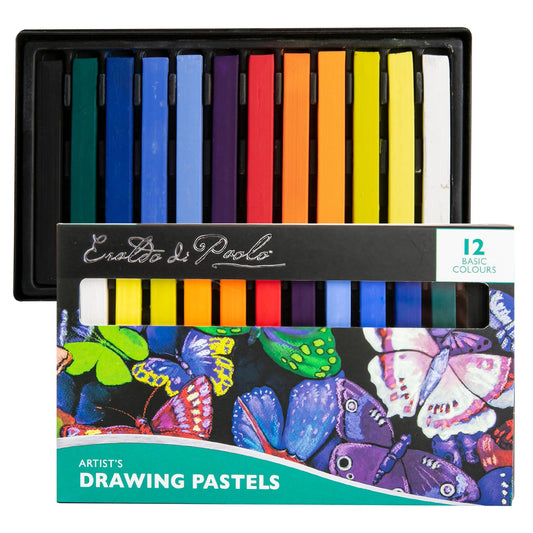 Drawing Pastels Coloured 12pc