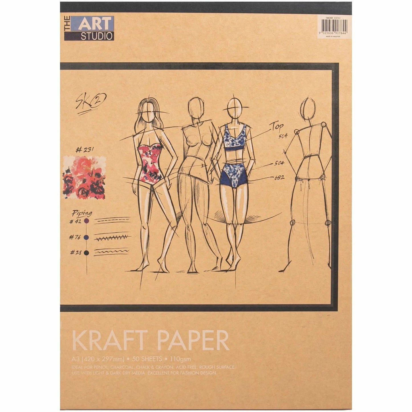 A3 Kraft Paper 110gsm Pad 50 Sheets