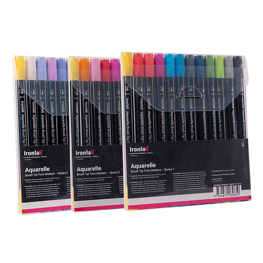 Aquarelle Twin Tip Brush Markers
