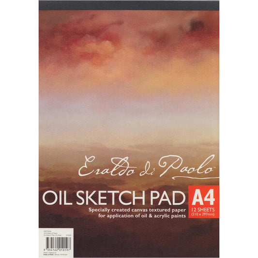A4 Oil Sketch Pad 240gsm 12 Sheets