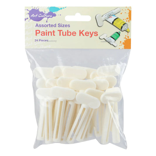 Paint Tube Keys Assorted Sizes 24 Pieces