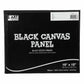 Black Canvas Panel 10 x 12 Inch
