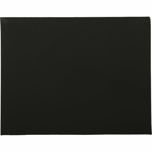 Black Canvas Panel 12 x 16 Inch