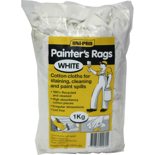Painters White Clean Up Rags 1kg