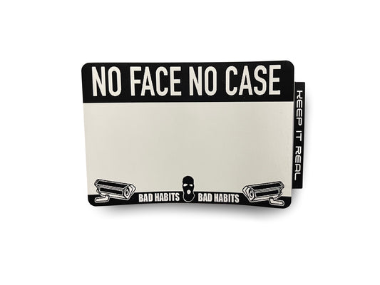 No Face No Case Eggshell Stickers (New)