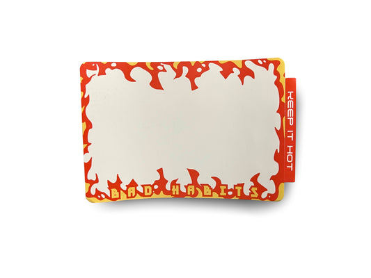 Flaming Eggshell Stickers