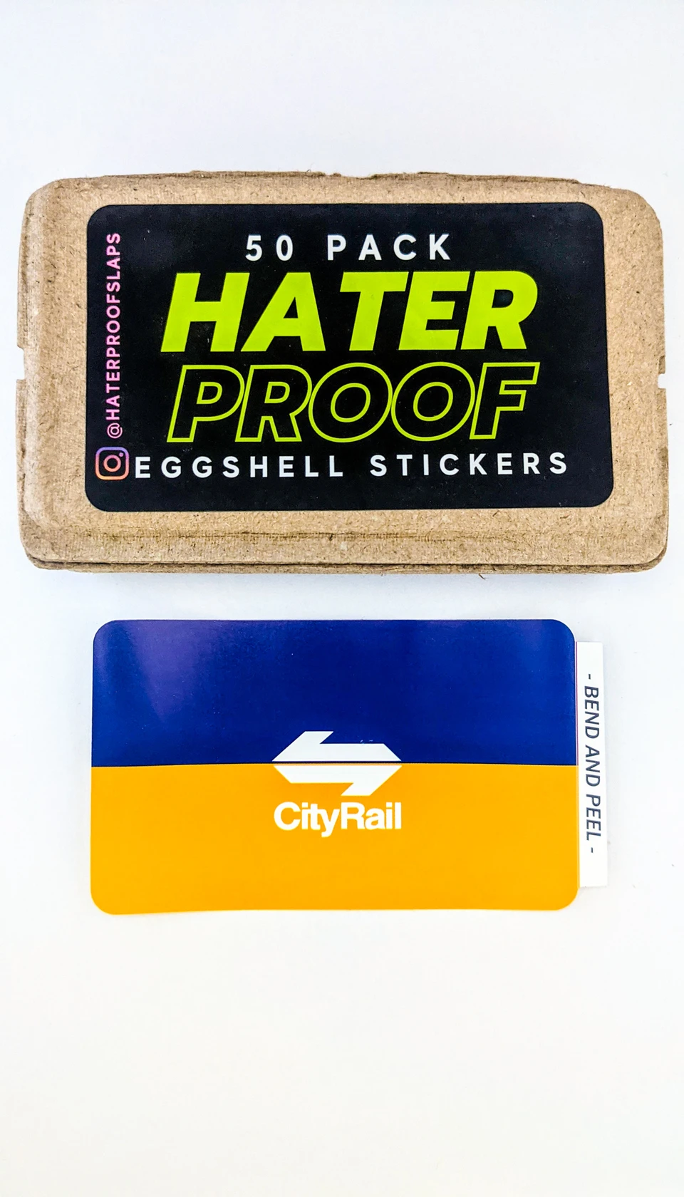 Eggshell Stickers - City Rail