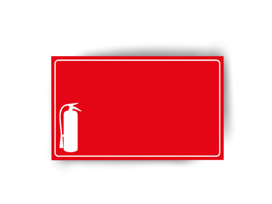 High Tack Stickers - Extinguisher